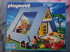 PLAYMOBIL 3230 Maison de vacances en famille meublée barbecue terrasse Neuf