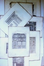 Lot 9 Heliogravure decoration Louis XIV style pattern ADAMS FURNITURE 19th century.