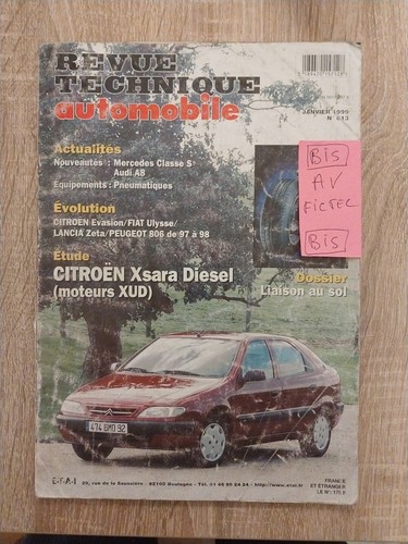 Revue technique citroen - technique, xsara