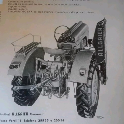 Brochure tracteur allgaier - tracteur,
