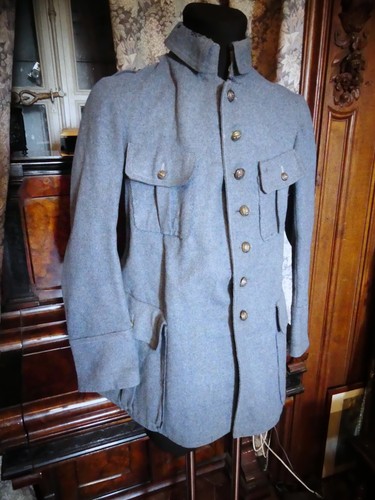 Ww1 uniforme vareuse bleu - ,