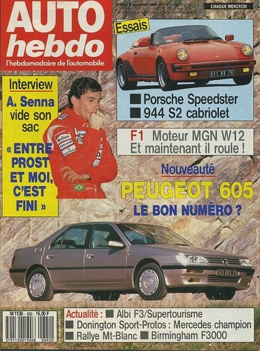 Auto hebdo 692 - hebdo, 05/09/1989