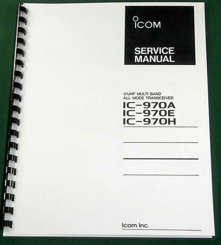 Icom 970a h service - icom, ic-970a/e/h
