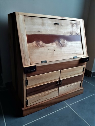 Meuble secretaire epoxy - secretaire,