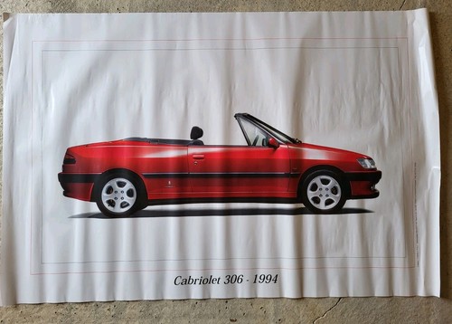 Affiche peugeot 306 - affiche, cabriolet