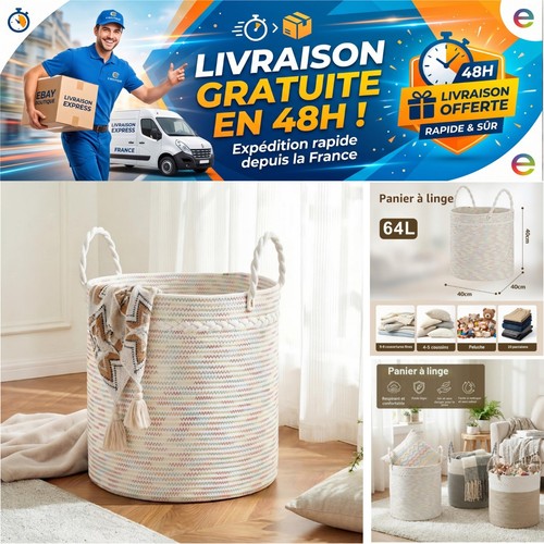 Cosyland panier linge rond - à,