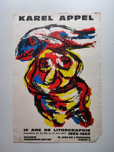 Karel appel affiche exposition - karel,