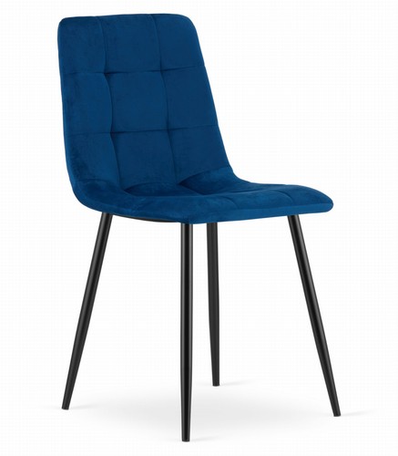 Fauteuil kara velours bleu - fauteuil,