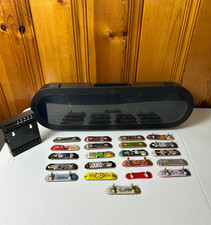 Vintage Tech Deck Fingerboard Lot 21 Boards + Carrying Case & Display Rack Skate
