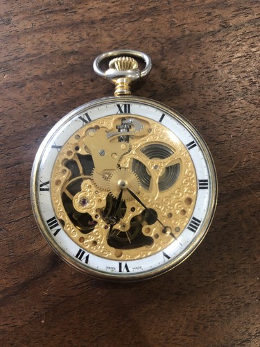 Montre squelette poche en - de,