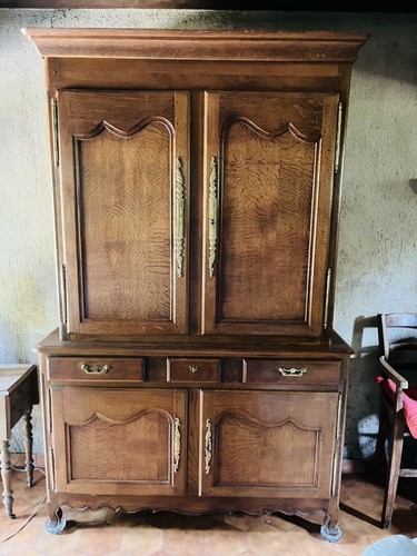 Buffet deux corps chêne
