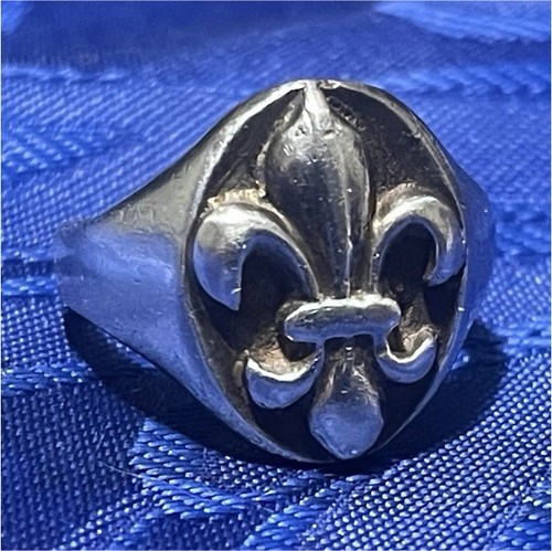 Bague chevalière motif - , fleur
