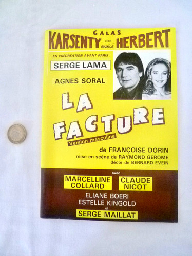 Programme theatre 1990 - theatre, la