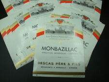 LOT 50 labels / MONBAZILLAC / DECAS / LABELS ALCOHOL DRINK OLD WINES