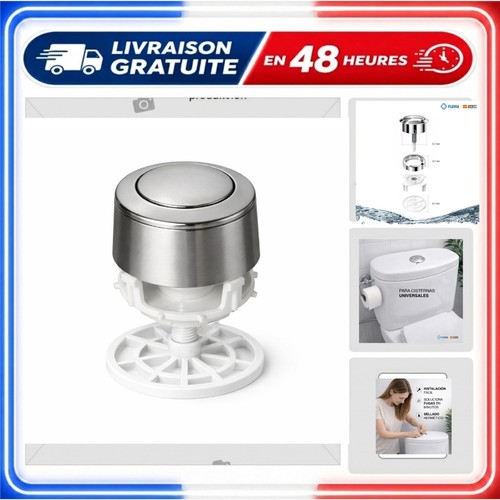 Bouton chasse eau - chasse, d'eau