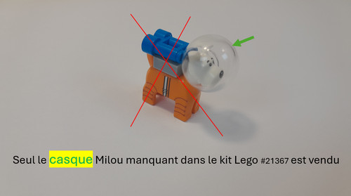 Lego casque milou pour kit - casque,