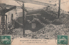 CP REVOLUTION APRIL 1911 AY CELLIER MAISON AYOLA SABOTE - 38894