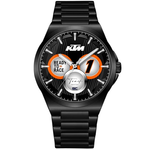 Montre noire acier fan art - montre, en