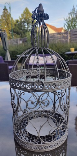 Porte bougie cage oiseaux - bougie,