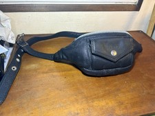 Sac Pochette Banane Biker -Reisenthel - Cuir Noir Qualité 