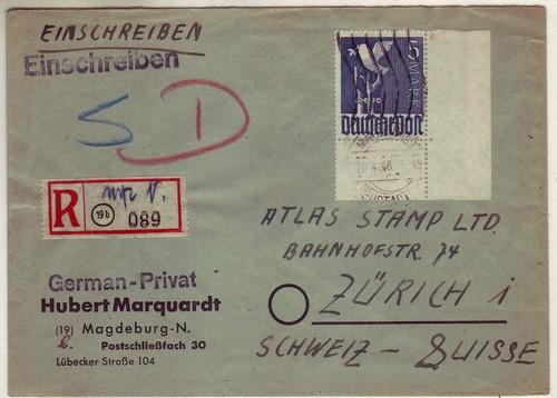 Occupation alliée 962 - , coin