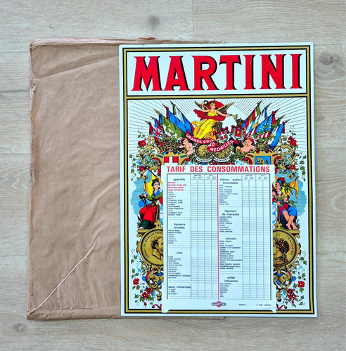 Tôle lithographiée martini - tôle,