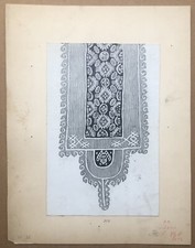 Gerspach Manufacture Tapestry Design Fashion Coptic Costume Tapestry 1890