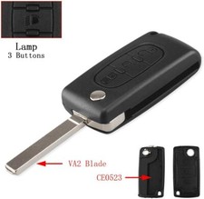  Coque Clé 3 boutons VA2 -