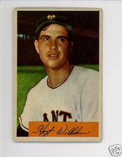 1954 Bowman # 57 Hoyt Wilhelm Giants