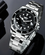 Montre Homme - Winner 320 Automatique Acier - Couleur Noir & Argent Sport