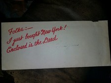 Vintage Souvenir Deed To New York 1939 on Parchment Paper 