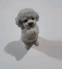 Bichon Frise Resin Dog Figurine 8.5" x 4.5"
