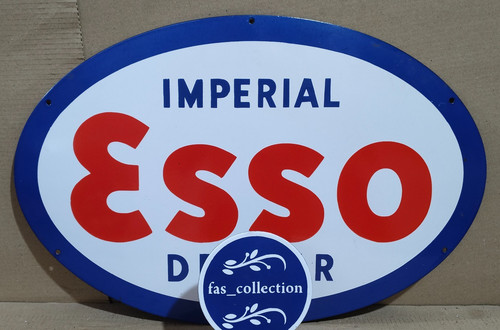 Esso imperial dealer porcelain - imperial,
