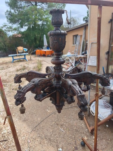 Lustre chêne style - lustre, de