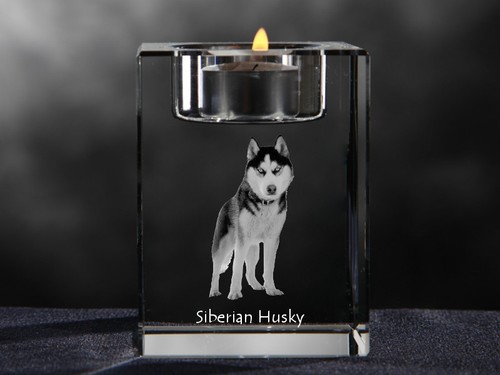 Husky sibérien bougeoir - husky, en