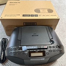 Sony CFD-S70 Noir CD Radio Cassette Boombox AM/FM Portable Stereo Japon Neuf