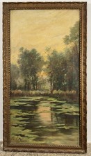 Huile sur toile signée d'un