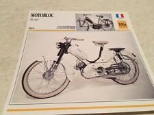 Carte moto Motobloc 50 cm3 1954 collection Atlas France