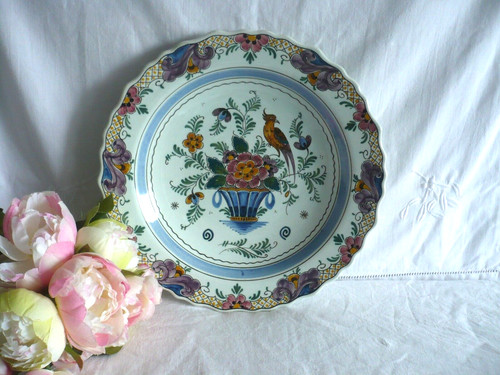 Ancienne assiette plat mural