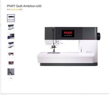 NEW PFAFF quilt ambition 630 Sewing Machine With Foot Pedal and Power Cord
