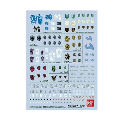 Gunpla decal mobile suit - decal, –