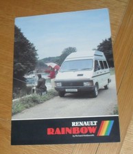 Renault Rainbow Motorhome Brochure 1988-1989 Trafic Based By Richard Holdsworth