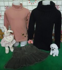 lot 9 vêtements enfant 6 ans fille,velours,s-pull,gilet,jean,sweat,pull,jupe ...