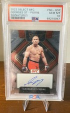 George St Pierre 2022 Select Signatures PSA 10 Auto Panini GSP UFC