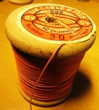 LINEN WIRE SPOOL CABLE 6 WIRES No. 30 colors PINK No. 532 Droulers Vernier new