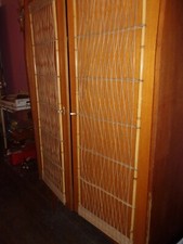 armoire       penderie     osier rotin 1960 1960
