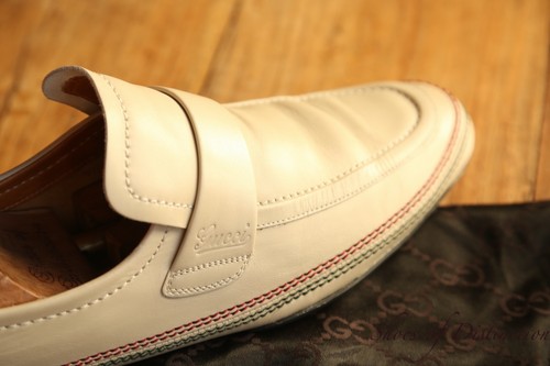Mocassins gucci cuir beige - mocassins,
