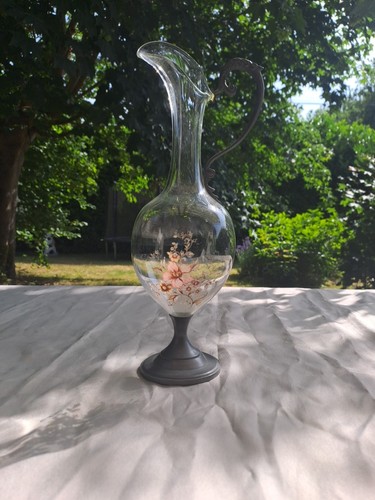 Aiguière ancienne verre et - en,