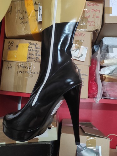 Bottes latex gummi overknee - latex,