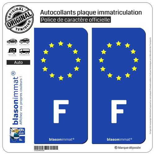 Stickers autocollant plaque - 2,